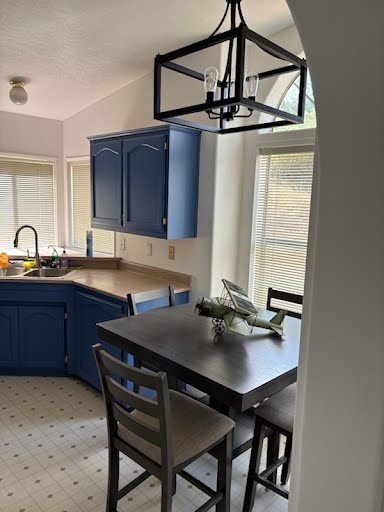 Ranch lodge dining table for hunter group meals